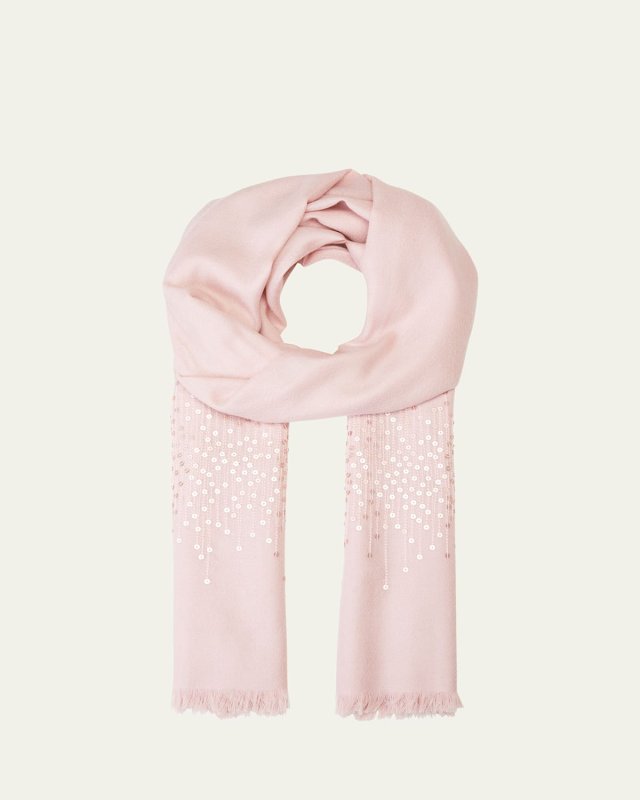 Lightweight Cashmere Sequin Scarf